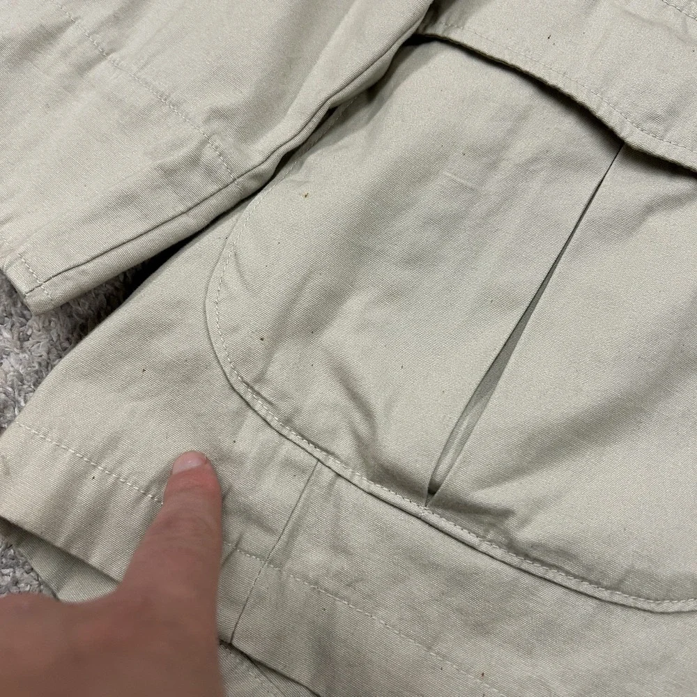 Orvis Canvas Blazer Jacket Mens 44R 2 Button‎ Safari Outdoor Beige